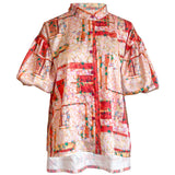 Gardens of Lhasa Short Puff Sleeve Shirt