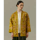 Golden Phoenix Silk Jacket