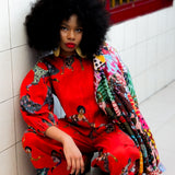 Afro Chintz  Lady Ashia A-Line Jacket