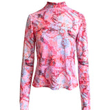 Strings of Fate Long Sleeve Top - Magenta