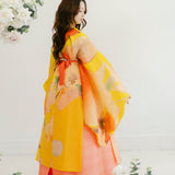 Hwarot harmony silk hanbok dress
