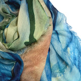 Magnolia Blue Wool Scarf