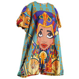 Queen Nefertiti Lady Amari Short Puff Sleeves Playsuit