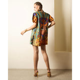 Queen Nefertiti Lady Amari Short Puff Sleeves Playsuit