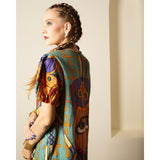 Queen Nefertiti Lady Amari Short Puff Sleeves Playsuit