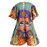 Queen Nefertiti Lady Amari Short Puff Sleeves Playsuit