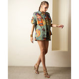 Queen Nefertiti Lady Azibo Linen Short