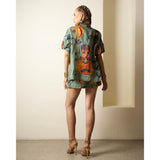 Queen Nefertiti Lady Azibo Linen Short