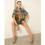 Queen Nefertiti Lady Azibo Linen Short