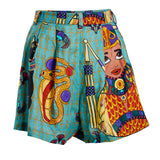 Queen Nefertiti Lady Azibo Linen Short