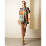Queen Nefertiti Lady Azibo Linen Short