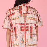 Gardens of Lhasa Short Puff Sleeve Shirt