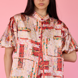 Gardens of Lhasa Short Puff Sleeve Shirt