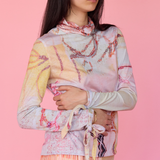 Strings of Fate Long Sleeve Top - Golden