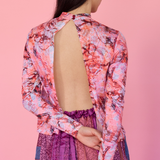 Strings of Fate Long Sleeve Top - Magenta