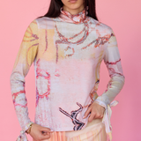 Strings of Fate Long Sleeve Top - Golden