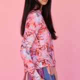 Strings of Fate Long Sleeve Top - Magenta