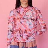 Strings of Fate Long Sleeve Top - Magenta