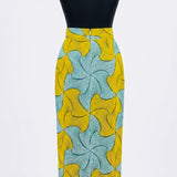 Alpha Gold Pencil Skirt
