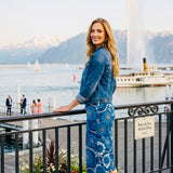 Blue Soprano Pencil Skirt