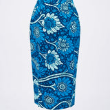 Blue Soprano Pencil Skirt