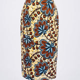 Chocolate Roses Pencil Skirt
