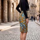 French Riviera Pencil Skirt