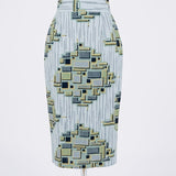 Silver Muse Pencil Skirt