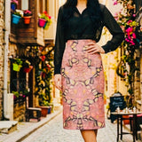 Turkish Delight Pencil Skirt