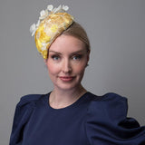 Yellow Lace Teardrop Hat