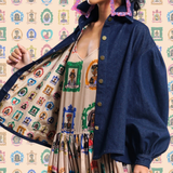 The Icons Lady Serena Denim Jacket - Mami Wata