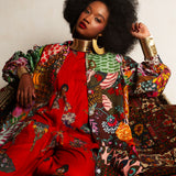 Afro Chintz  Lady Ashia A-Line Jacket