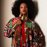Afro Chintz  Lady Ashia A-Line Jacket