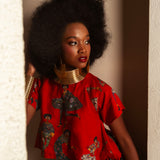 Afro Chintz Lady Audre Midi Skirt