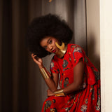 Afro Chintz Lady Audre Midi Skirt